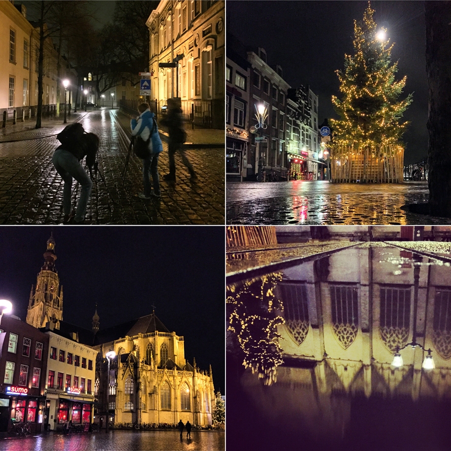 Vierluik van fotografie aan het werk tijdens de nachtfotografie cursus